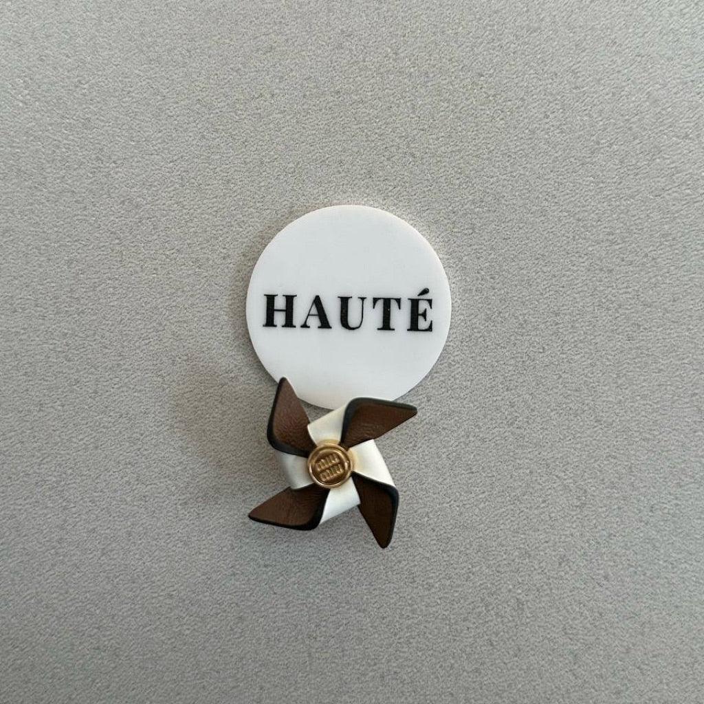 Miu Miu Leather Micro Trick Charm and Brooch | Aksesoris Tas dan Sepatu Wanita Branded Stylish