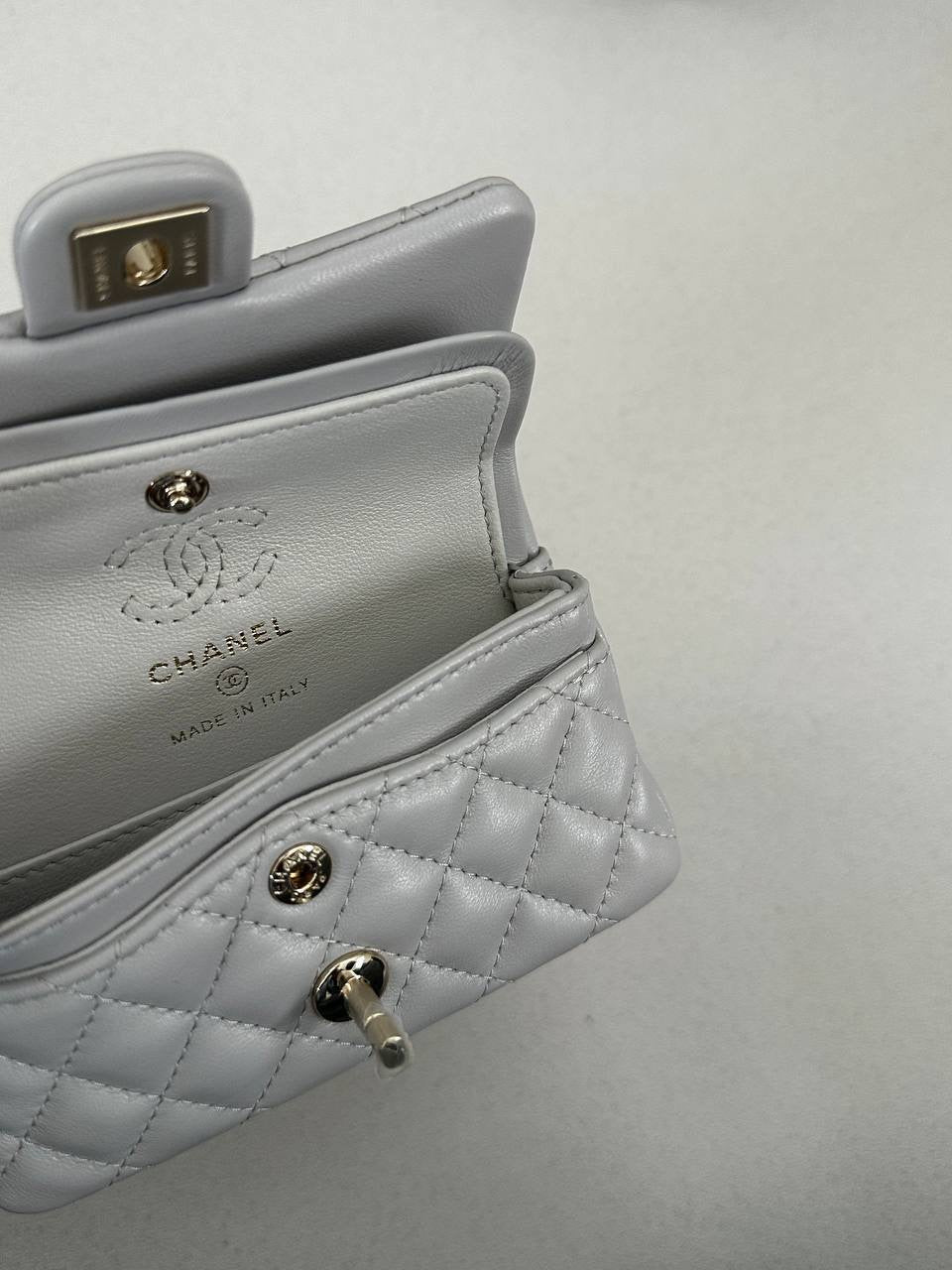 Chanel Classic Mini Bag with Hook Lambskin Real Leather| Bag Charm