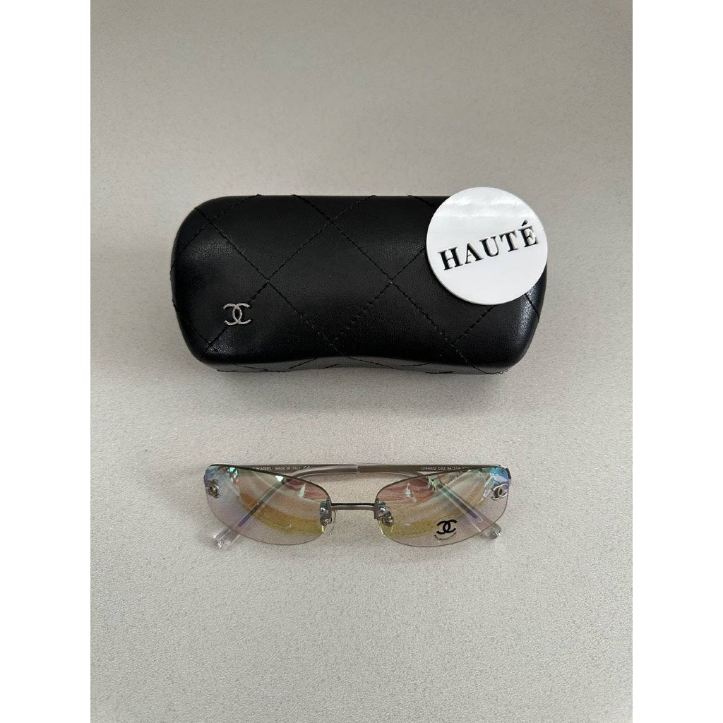 Chanel Rimless Logo Sunglasses Kacamata Frameless Tanpa Bingkai UV Protection