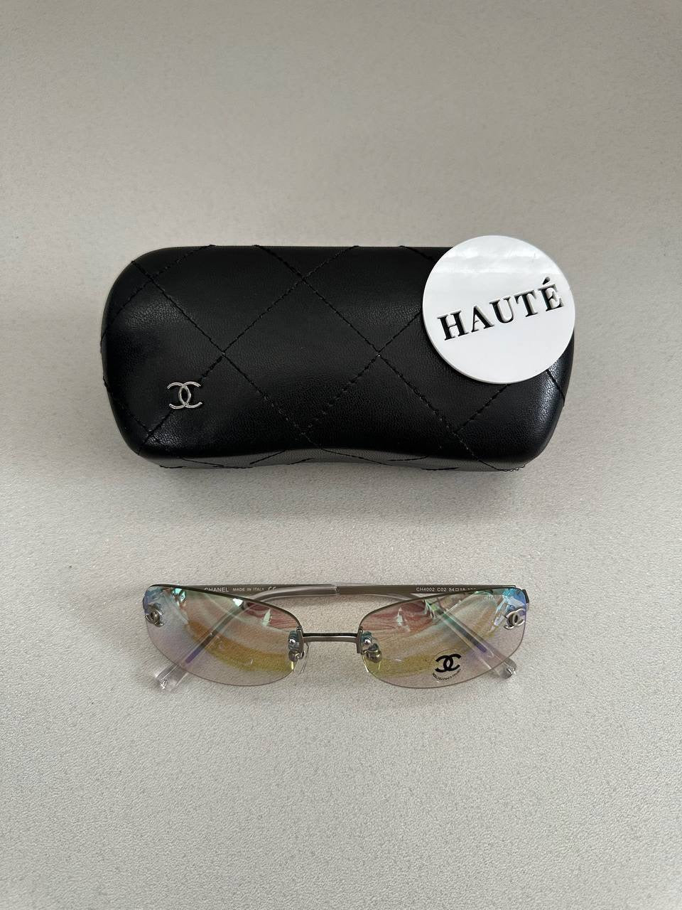 Chanel Rimless Logo Sunglasses Kacamata Frameless Tanpa Bingkai UV Protection