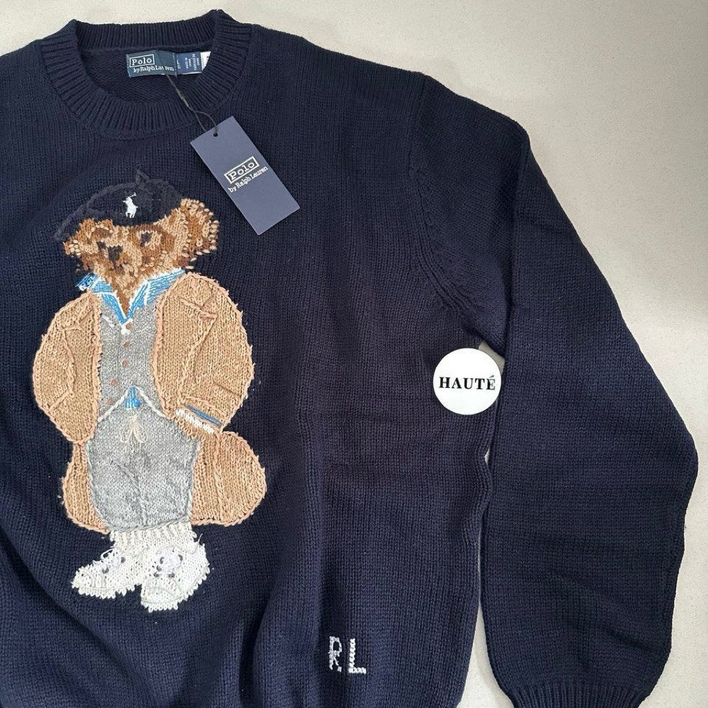 Polo Ralph Lauren Iconic Bear Wool Sweater | Knitwear Oversized Fit Women / Wanita - Ready Stock