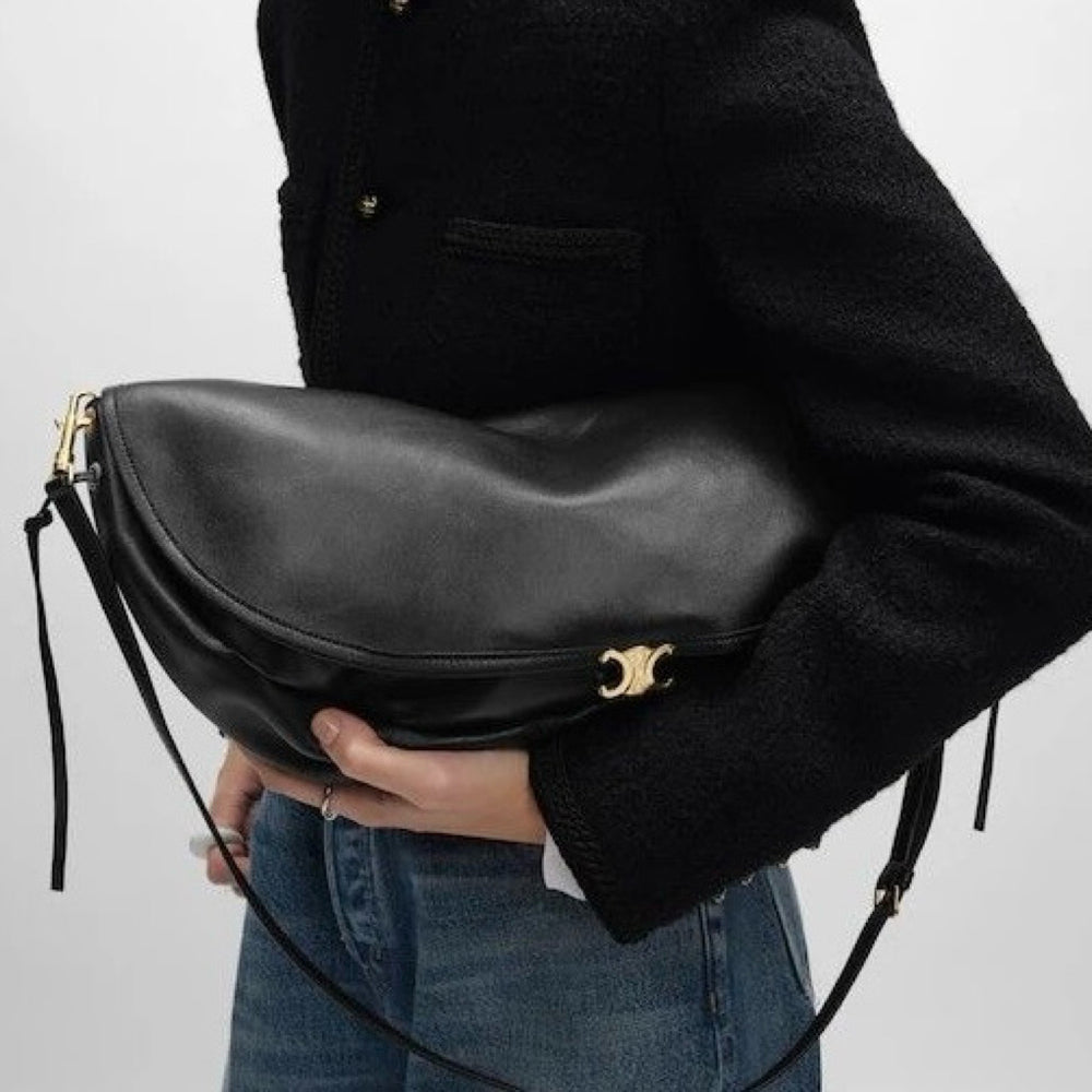 Celine Halfmoon Soft Triomphe | Women’s Shoulder Crossbody Carry Bag