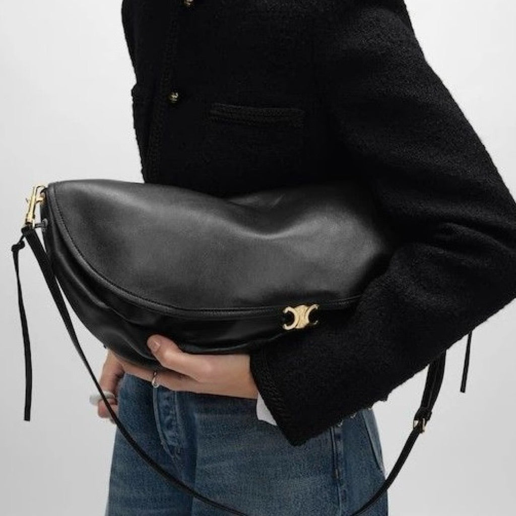 Celine Halfmoon Soft Triomphe | Women’s Shoulder Crossbody Carry Bag