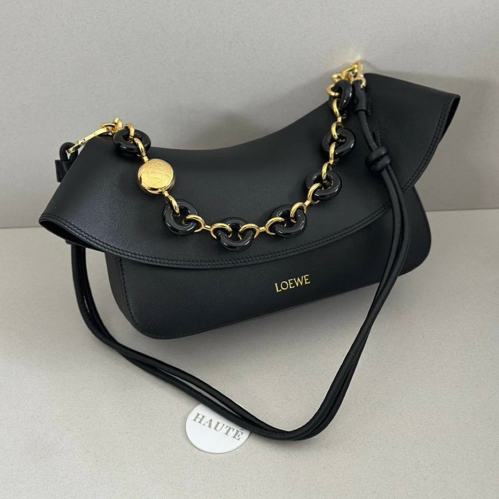 Prive - Loewe Ola Bag | Women Hand Bag Shoulder Bag | Smooth Real Calfskin Leather