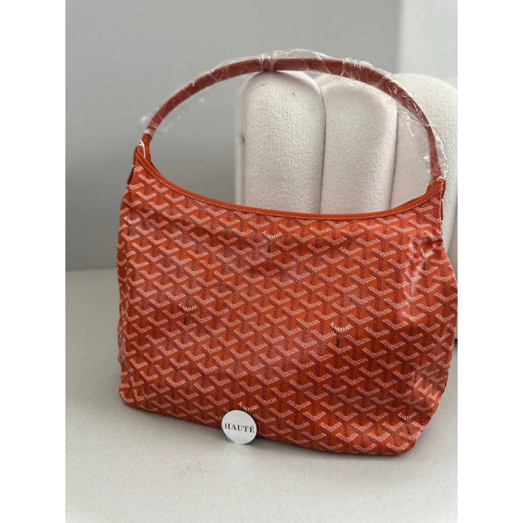 Goyard Boheme Hobo Canvas Hobo Shoulder Bag – Ready Stock Premium Zipped Design | Navy / Black / Green / Grey