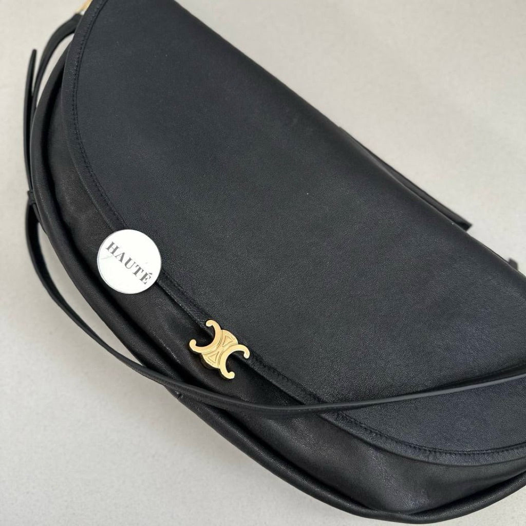 Celine Halfmoon Soft Triomphe | Women’s Shoulder Crossbody Carry Bag
