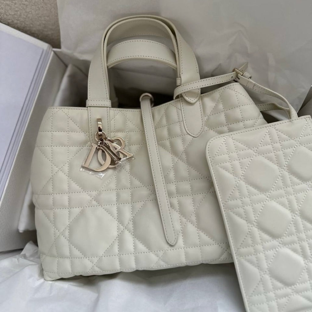 Prive - Dior Toujours Women Handbag | Real Cannage Calfskin Leather