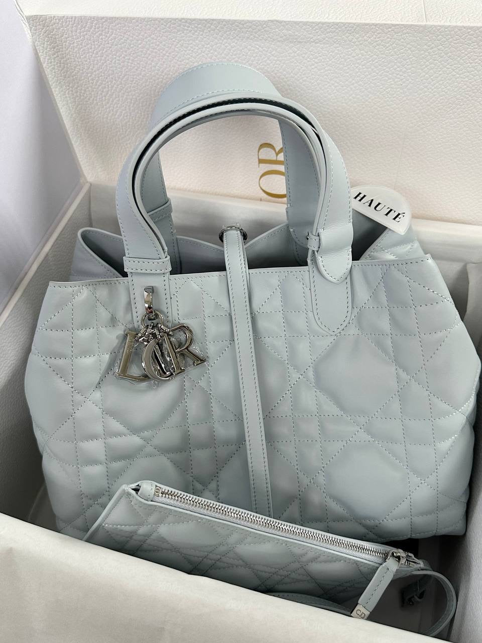 Prive - Dior Toujours Women Handbag | Real Cannage Calfskin Leather