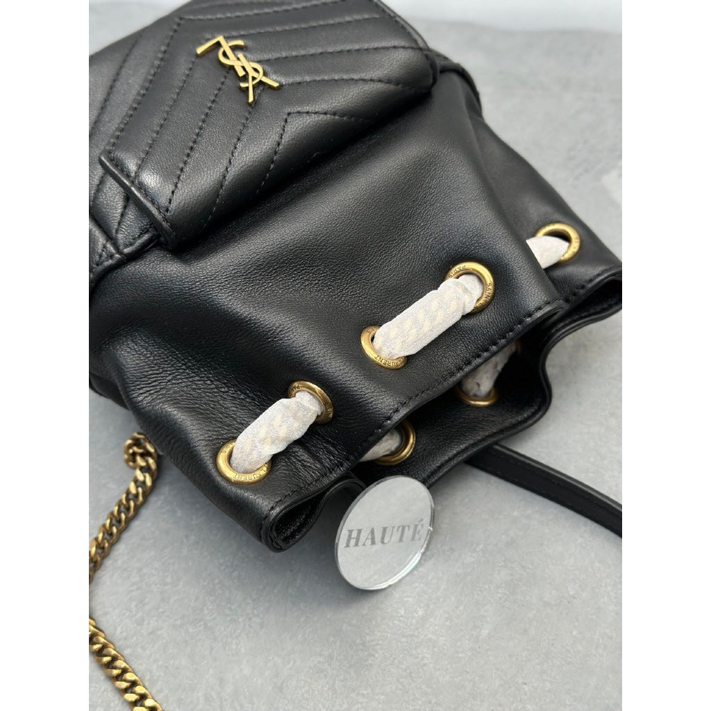 YSL Bucket Bag Mini Joe with Long Chain Strap