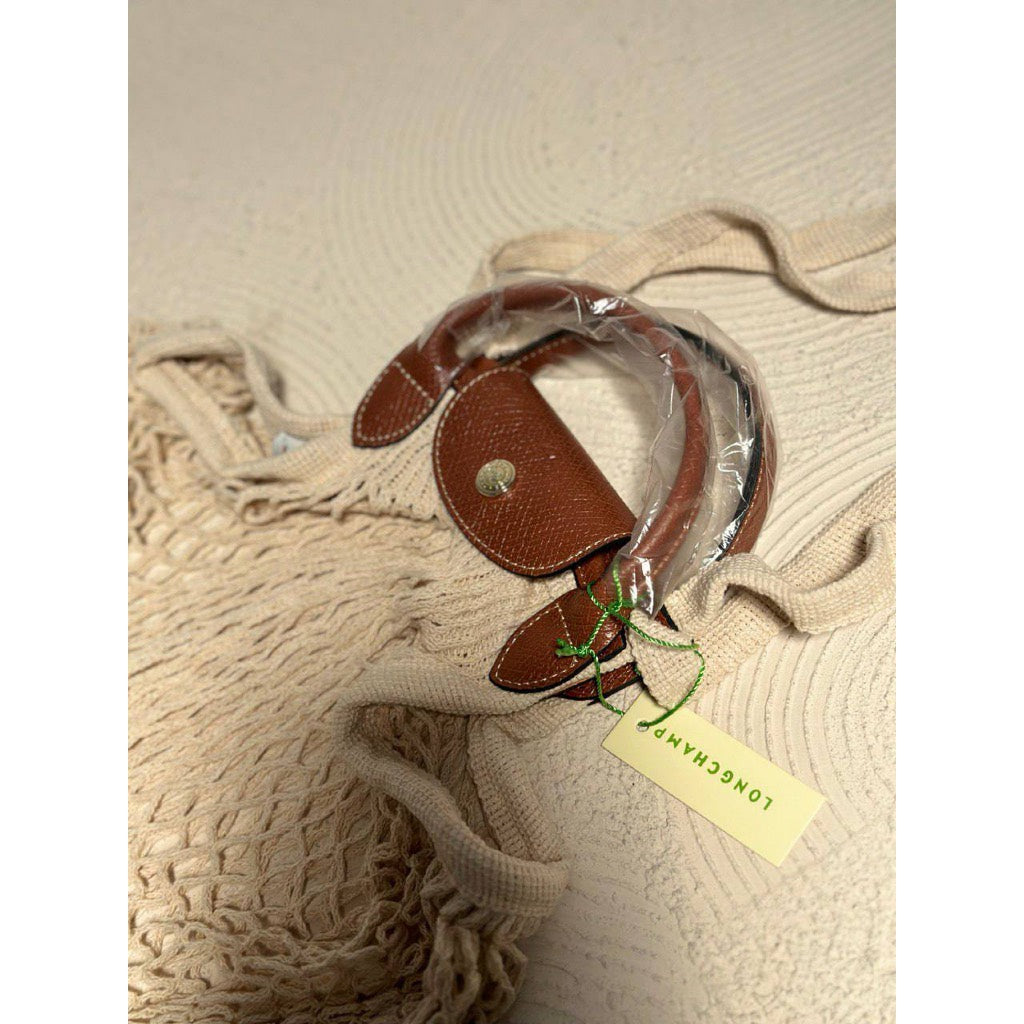 Longchamp Mesh Bag Filet size XS Large in Ecru