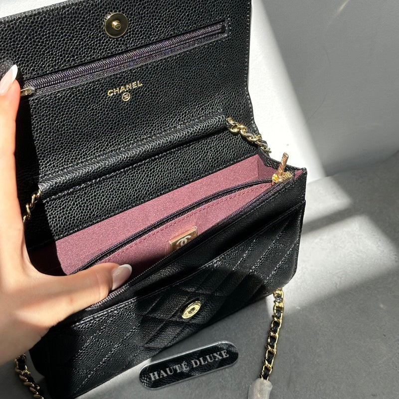 Chanel Classic Wallet on Chain in Caviar Leather