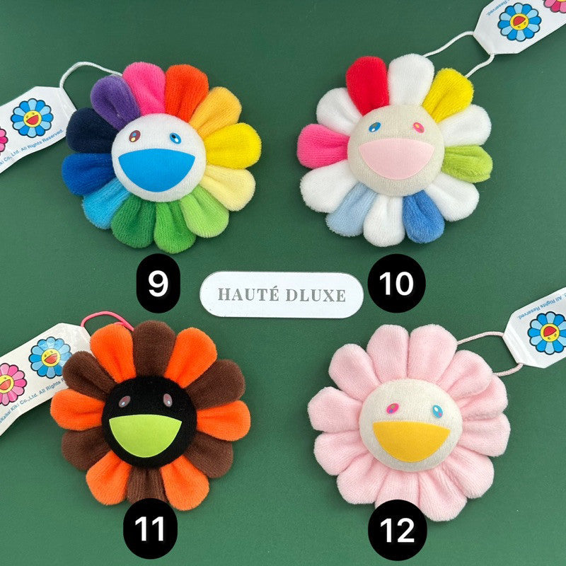 Murakami Flower Plush Keychain