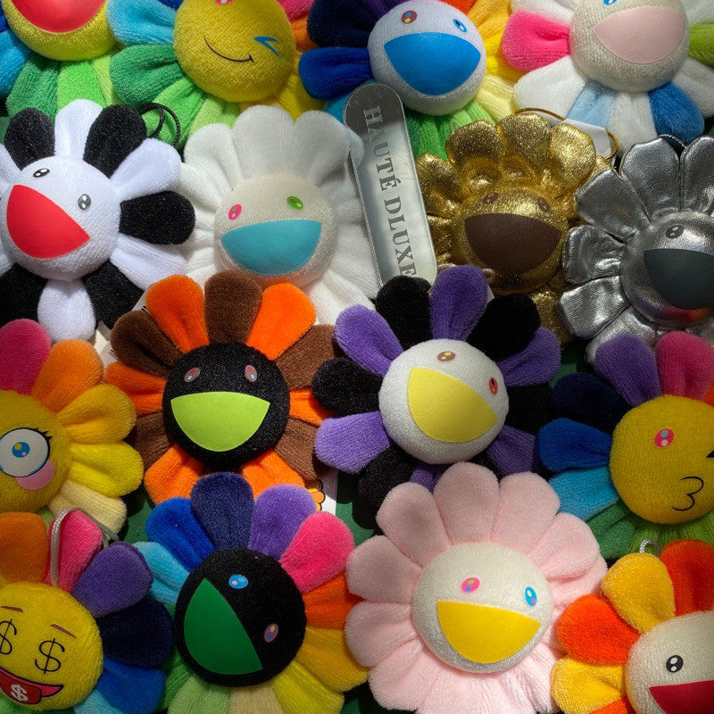 Murakami Flower Plush Keychain