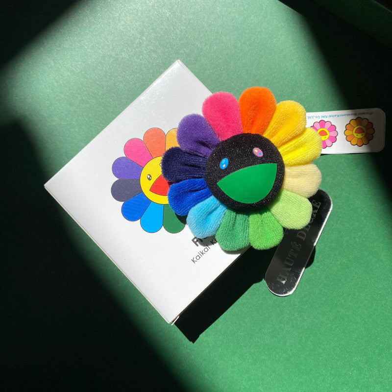Murakami Flower Plush Keychain