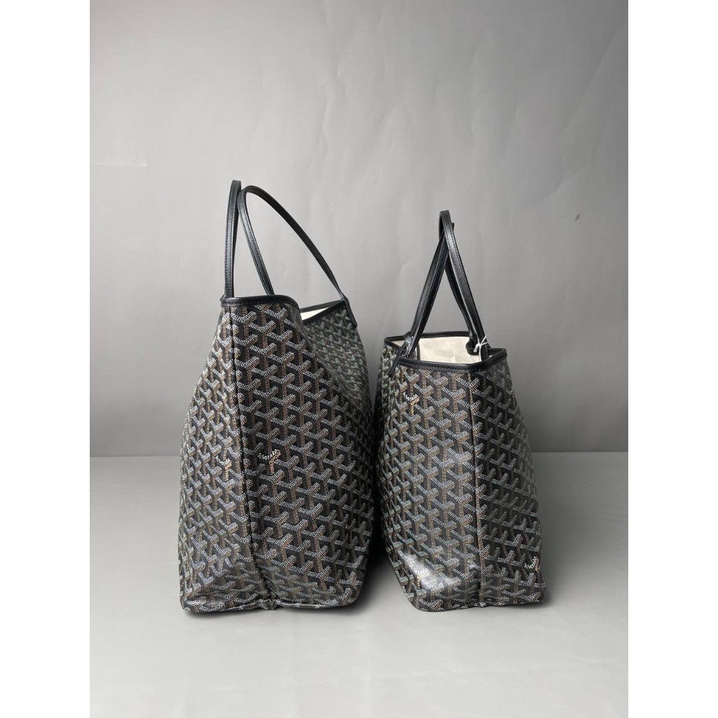 Goyard Saint Louis Tote Bag Canvas Size PM / GM | Ready Stock Black Tan