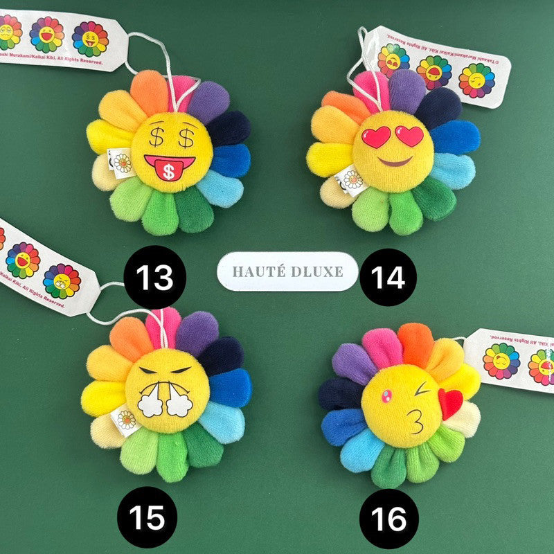 Murakami Flower Plush Keychain