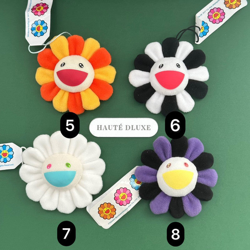 Murakami Flower Plush Keychain