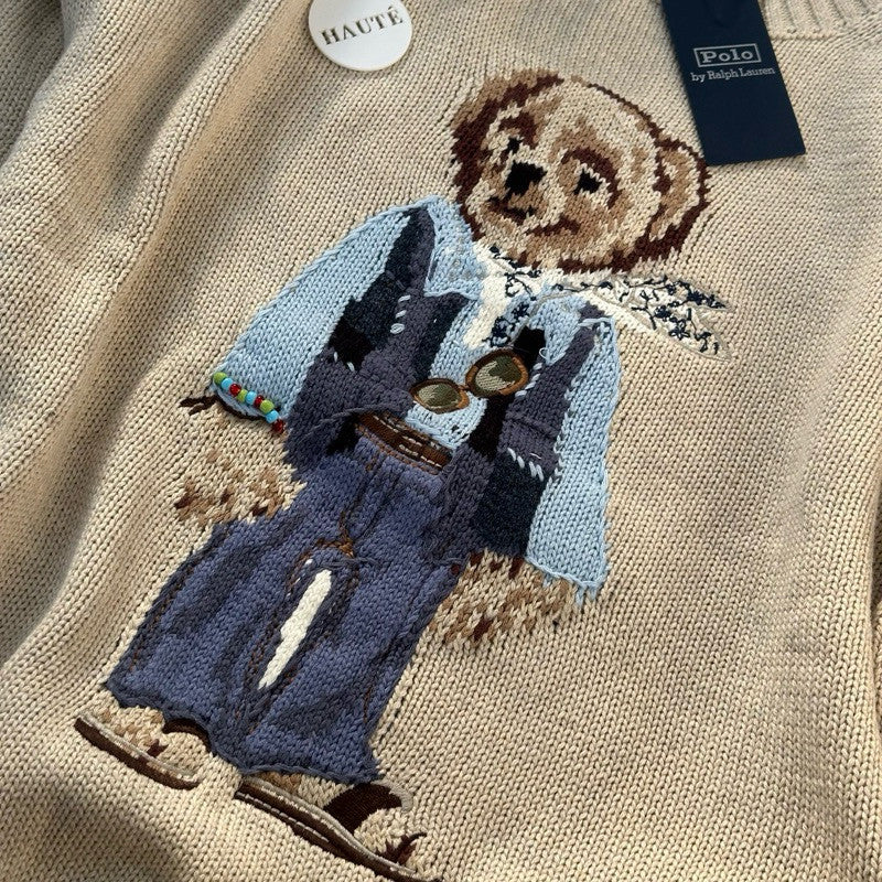 Polo Ralph Lauren Iconic Bear Wool Sweater | Knitwear Oversized Fit Women / Wanita - Ready Stock