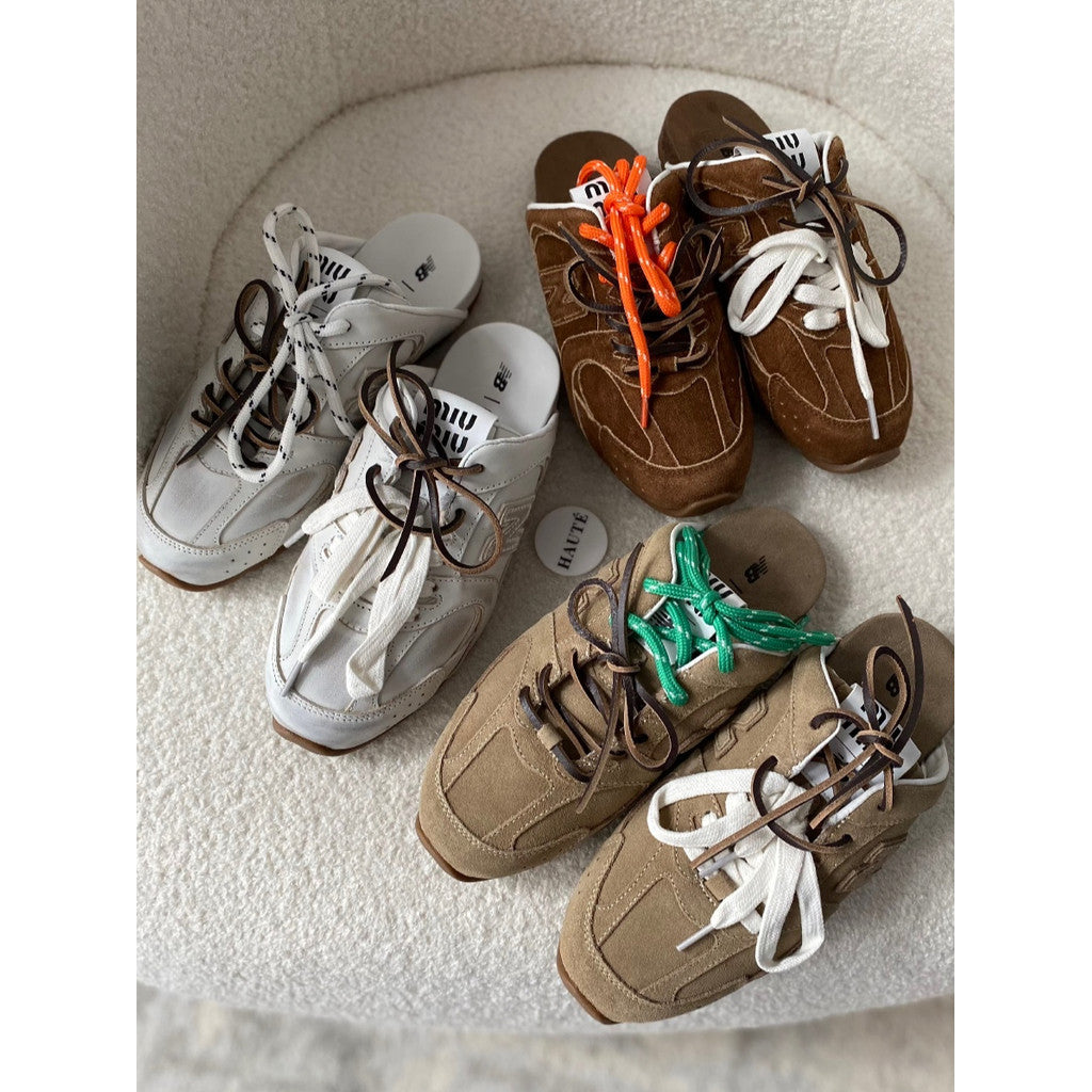Miu Miu x NB 530 Mules Deco Calf Suede Slip On