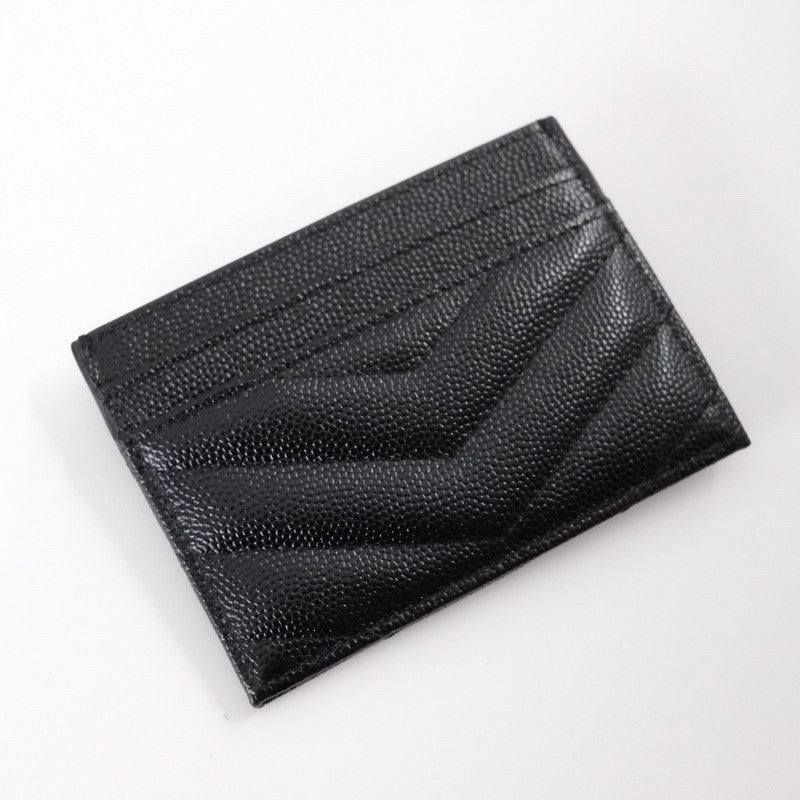 YSL Card Holder in Caviar Leather