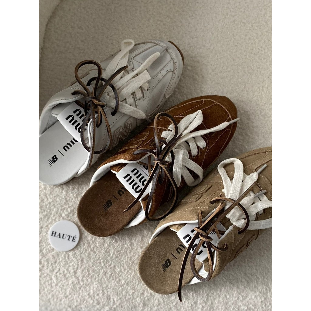Miu Miu x NB 530 Mules Deco Calf Suede Slip On