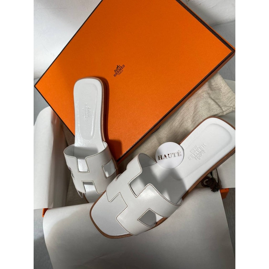 Hermes Oran Sandal Genuine Leather | Box Dustbag Included